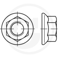 GRANIT Nakrętka sześciokątna M12x1,75 DIN 6923 487692304 - Sklep PoltechParts