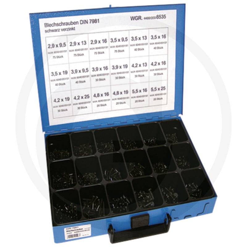 GRANIT Zestaw blachowkrętów DIN 7981 487SET23