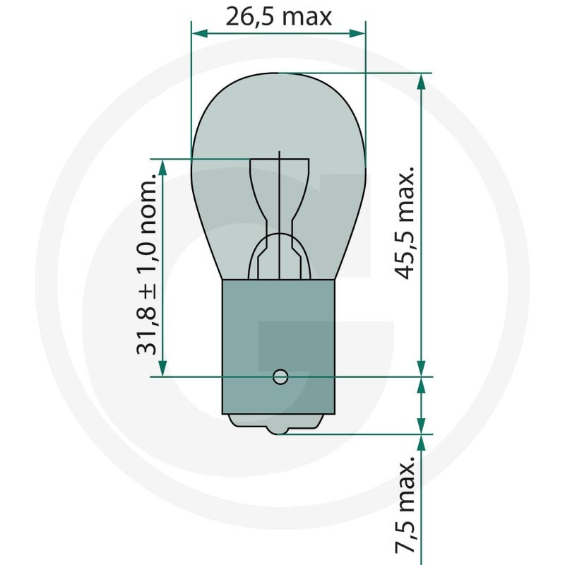 Philips Żarówka kulista P21/5W 44712499CP - Sklep PoltechParts