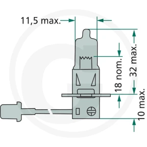 Philips Żarówka halogenowa H3 44713336MDB1