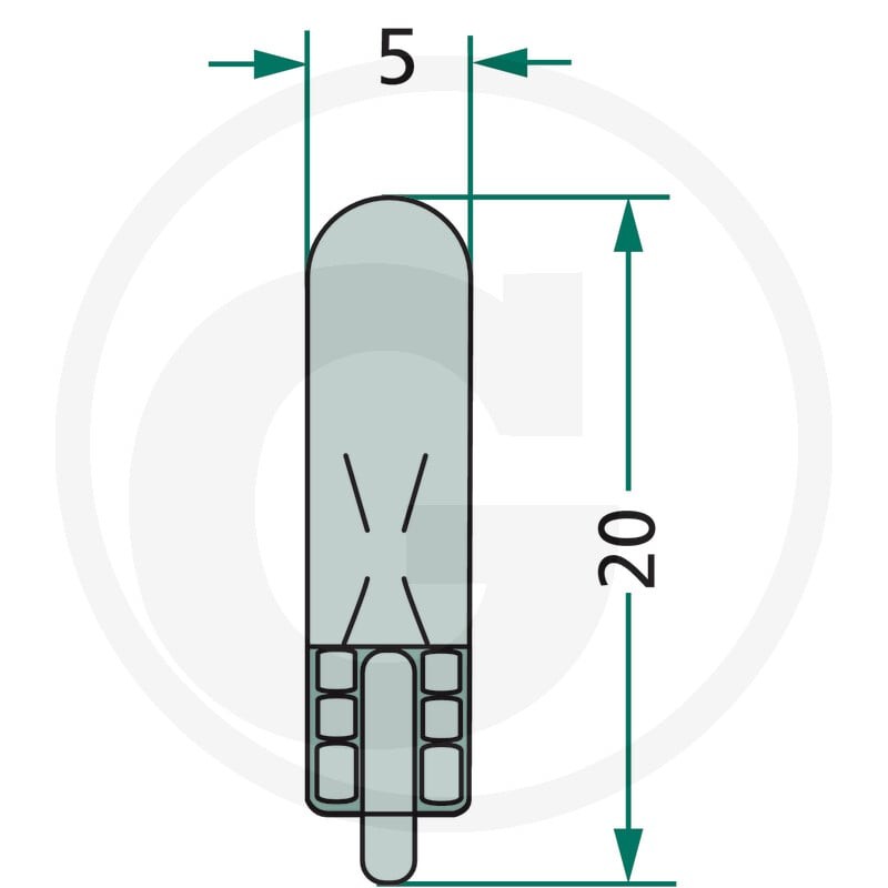GRANIT Żarówka z cokołem szklanym WBT5 47712V1.2WGLSS - Sklep PoltechParts