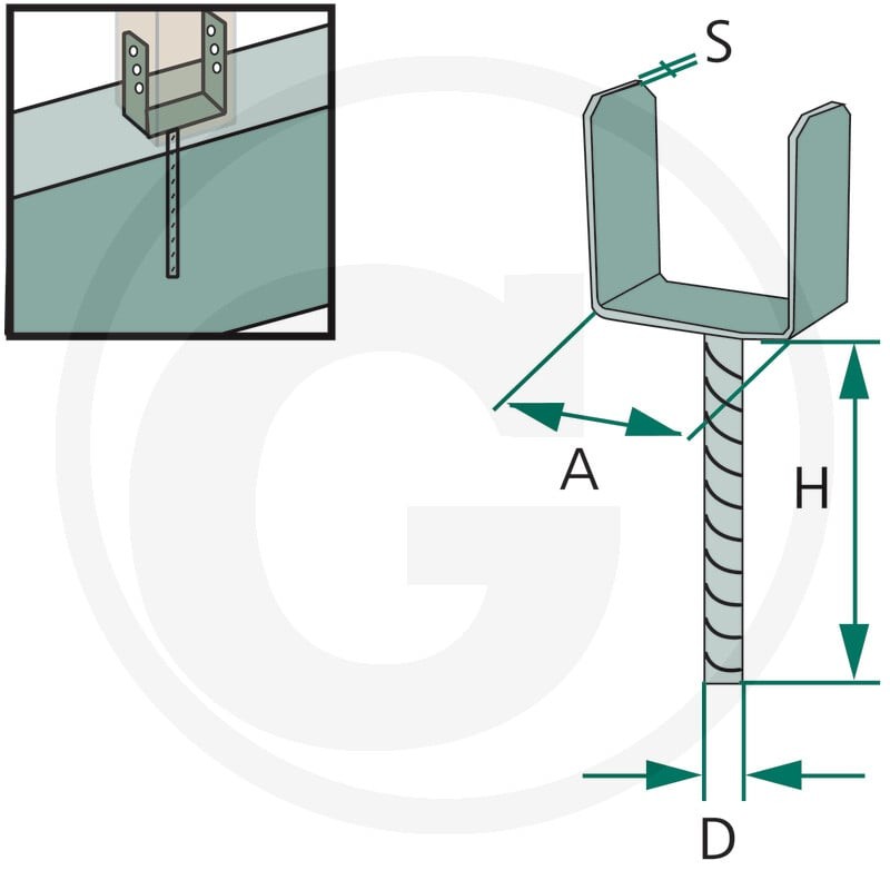 Pollmann Podstawa słupa 48551014100 - Sklep PoltechParts
