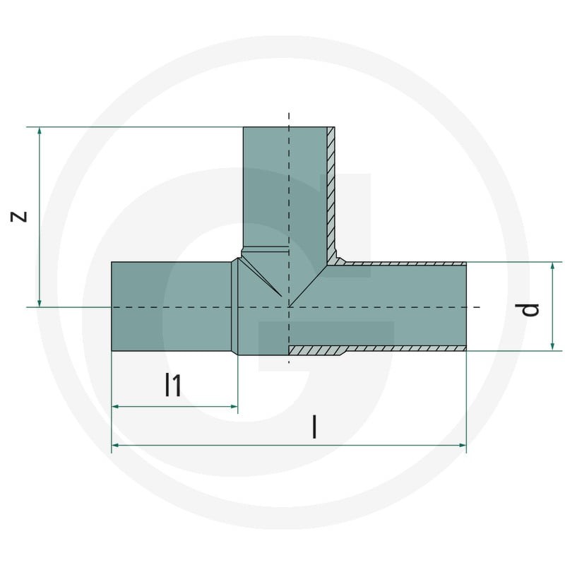 PLASSON Trójnik 40504053559 - Sklep PoltechParts