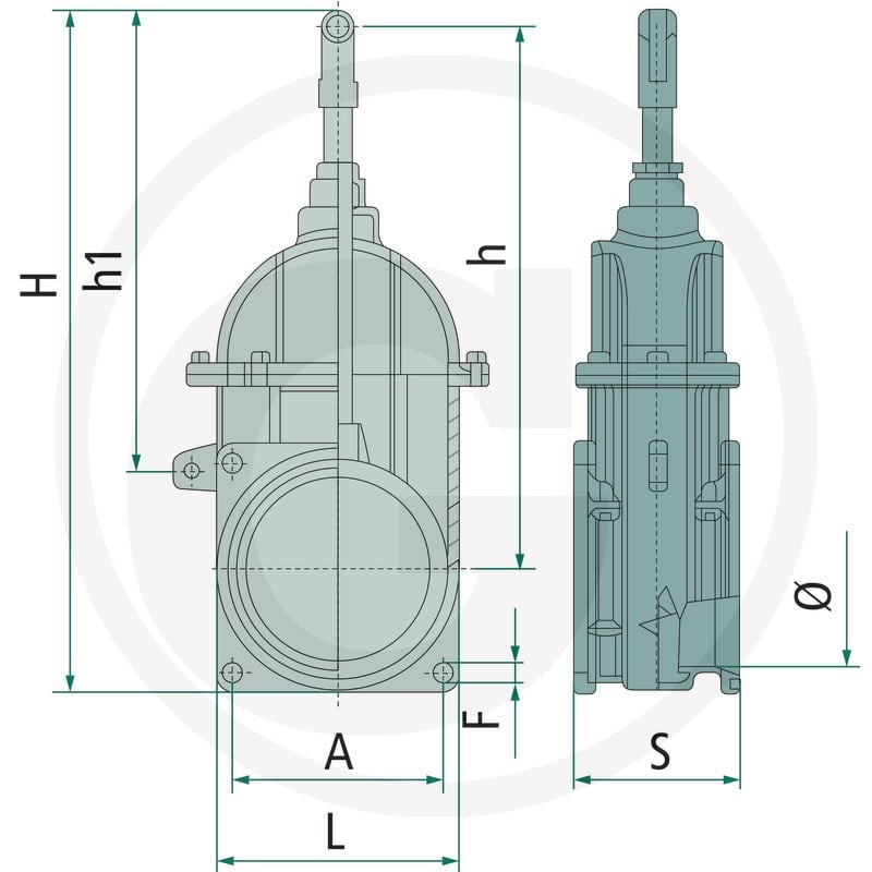 RIV Zasuwa kołnierzowa z tłokiem 405050030000019 - Sklep PoltechParts