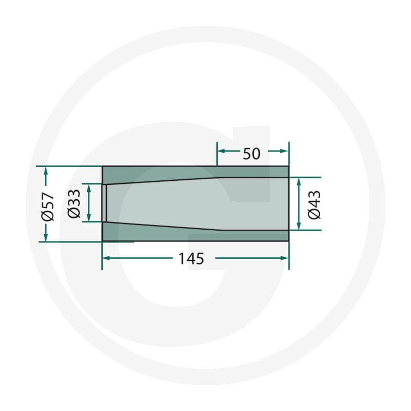 GRANIT Tuleja do przyspawania 4301454400 - Sklep PoltechParts