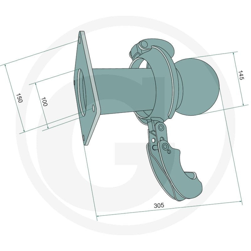 GRANIT Kula z pierścieniem blokującym 40504051082 - Sklep PoltechParts