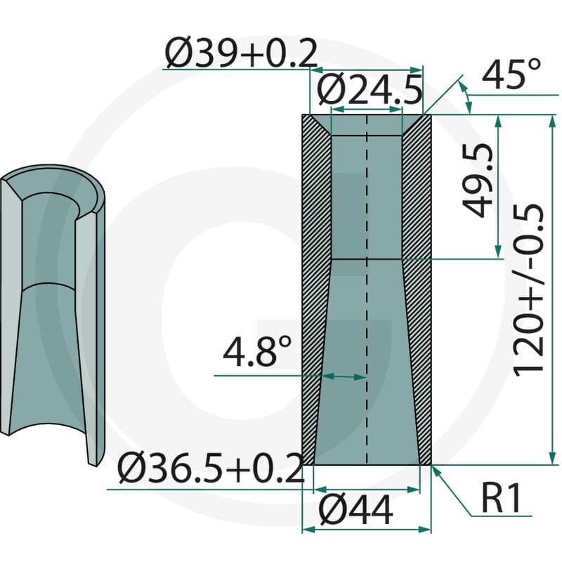 SHW Tuleja do przyspawania 430430579 - Sklep PoltechParts