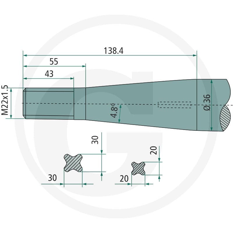 GRANIT Ząb wycinaka kiszonki 439439033 - Sklep PoltechParts