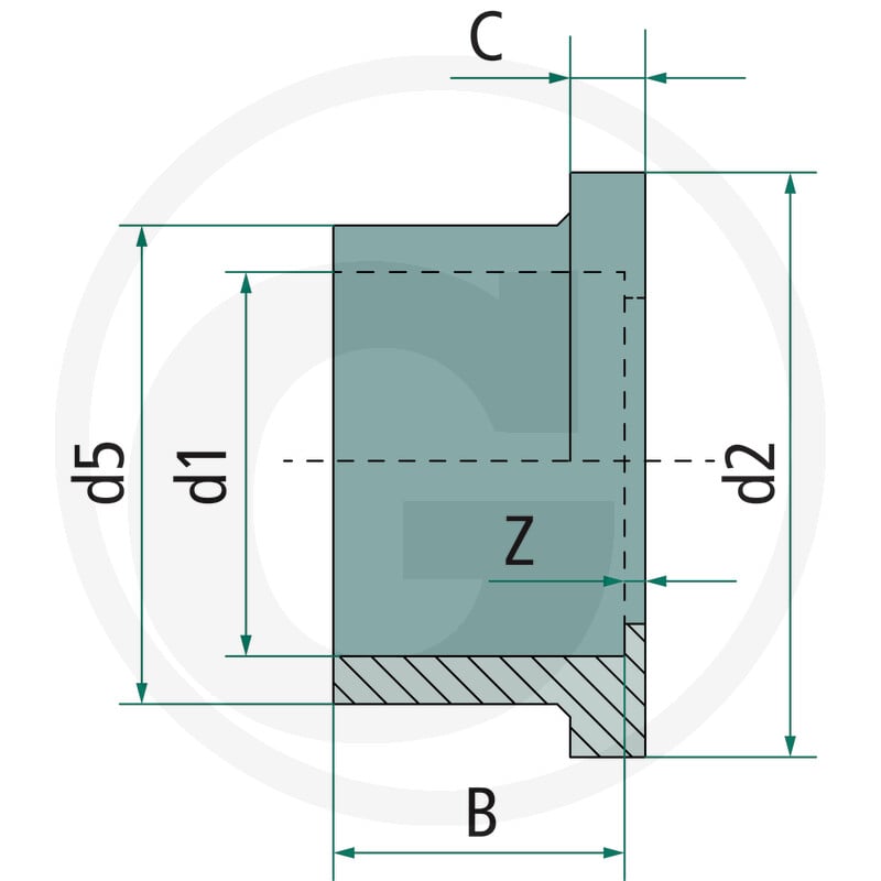 GRANIT Tuleja z kołnierzem 4050110909 - Sklep PoltechParts