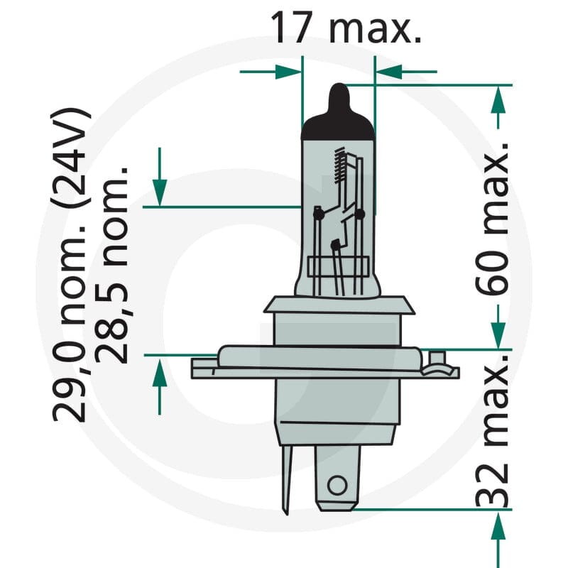 Philips Żarówka halogenowa, H4 44712342LLECOC1 - Sklep PoltechParts