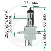 Philips Żarówka halogenowa, H4 44712342LLECOC1 - Sklep PoltechParts
