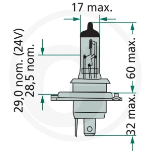 Philips Żarówka halogenowa, H4 44712342LLECOC1