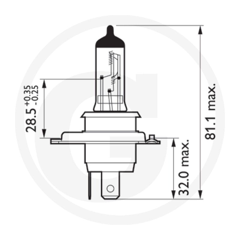 Philips Żarówka halogenowa H4 44713342MLC1 - Sklep PoltechParts