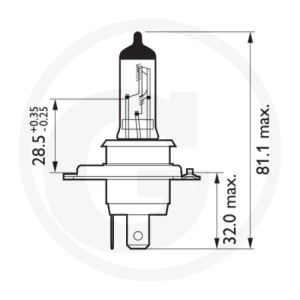 Philips Żarówka halogenowa H4 44713342MLC1