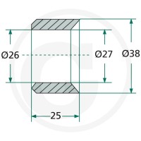 GRANIT Tuleja do przyspawania 43018100-26F - Sklep PoltechParts