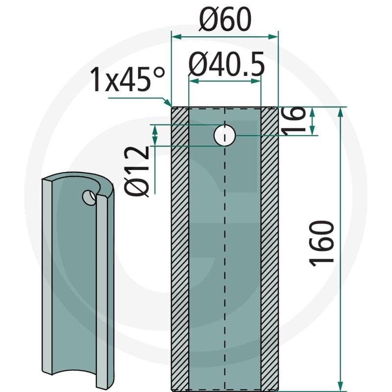 SHW Tuleja do przyspawania 430430612 - Sklep PoltechParts