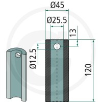SHW Tuleja do przyspawania 430430614 - Sklep PoltechParts