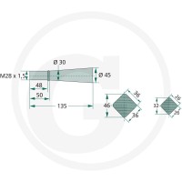 GRANIT Zęby ładowacza czołowego 439439001 - Sklep PoltechParts