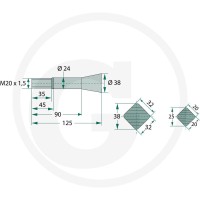 GRANIT Ząb ładowacza czołowego 439439004 - Sklep PoltechParts