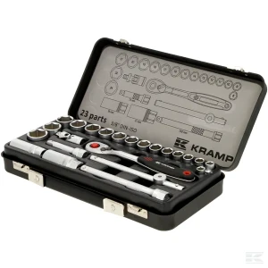 Zestaw kluczy nasadowych 3/8” 23 ele.
