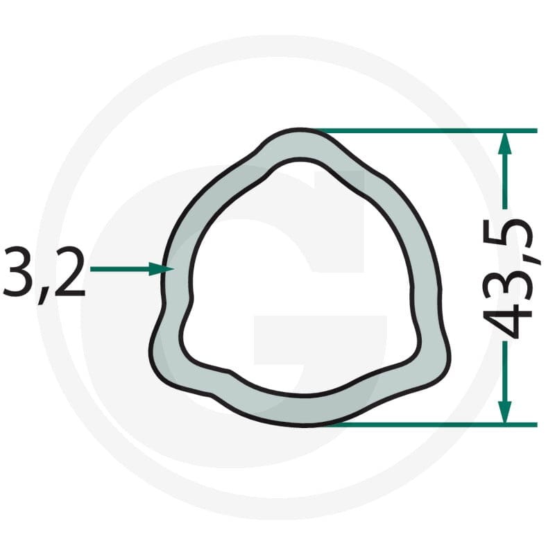 Weasler Rura profilowa 1m 427612-4303-100