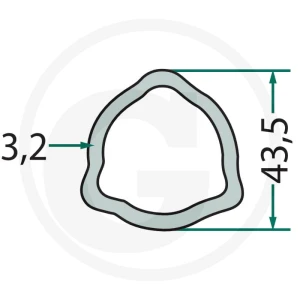 Weasler Rura profilowa 1m 427612-4303-100