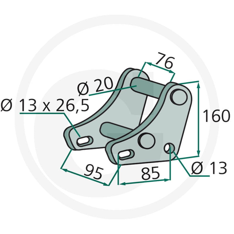 GRANIT Mocowanie nożyków kpl. 43018100-38F - Sklep PoltechParts
