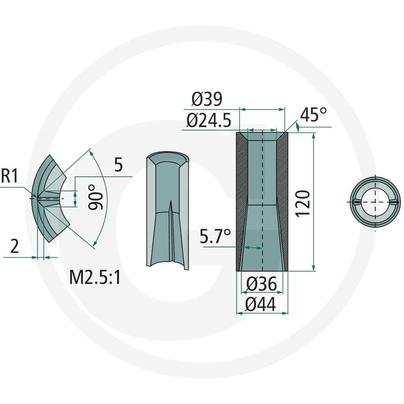 SHW Tuleja do przyspawania 430430582 - Sklep PoltechParts