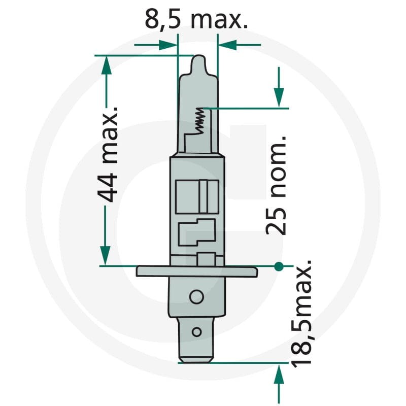 Philips Żarówka halogenowa, H1 44712258PRC1 - Sklep PoltechParts