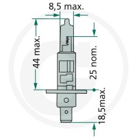 Philips Żarówka halogenowa, H1 44712258PRC1 - Sklep PoltechParts