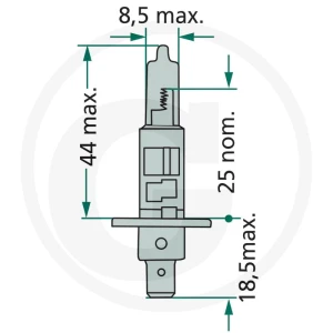 Philips Żarówka halogenowa, H1 44712258PRC1