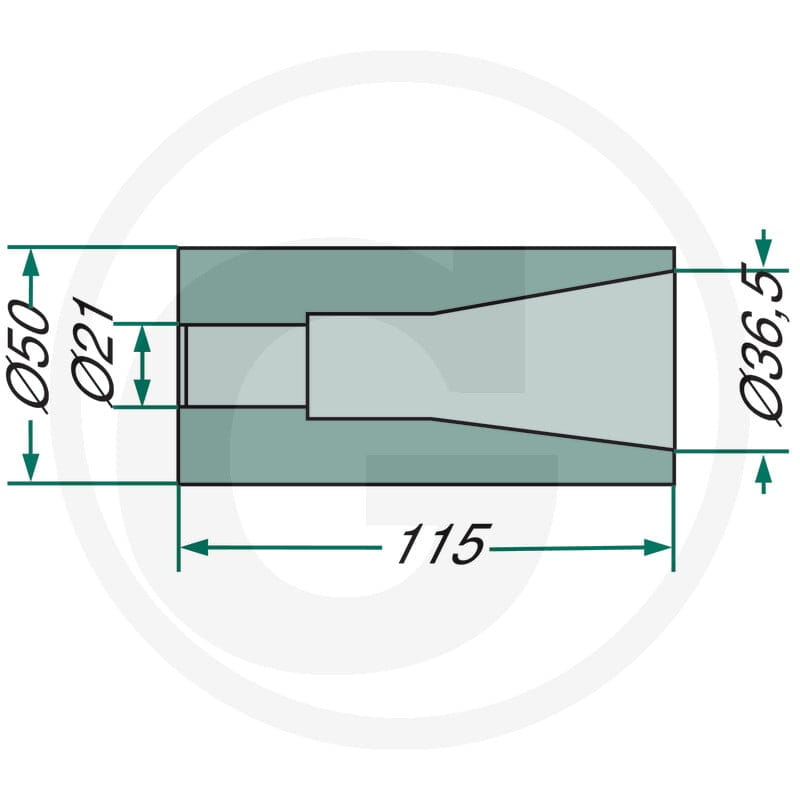 GRANIT Tuleja do przyspawania 4301153600 - Sklep PoltechParts