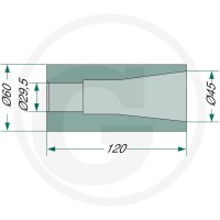 GRANIT Tuleja do przyspawania 4301204500 - Sklep PoltechParts
