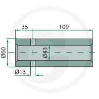 GRANIT Tuleja do przyspawania 4301446000 - Sklep PoltechParts