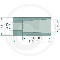 GRANIT Tuleja do przyspawania 430430122 - Sklep PoltechParts