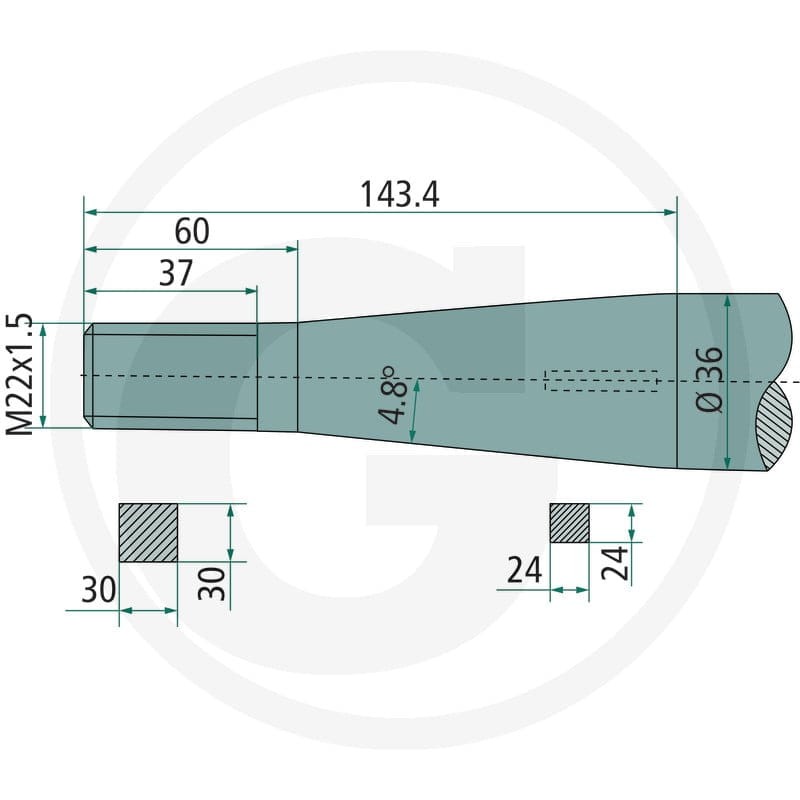 GRANIT Ząb ładowacza czołowego 439439031 - Sklep PoltechParts