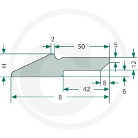 GRANIT Krawędź szufli ładowacza czołowego 43018100-88F - Sklep PoltechParts
