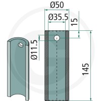 SHW Tuleja do przyspawania 430430617 - Sklep PoltechParts