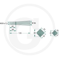 GRANIT Ząb ładowacza czołowego 439439010 - Sklep PoltechParts