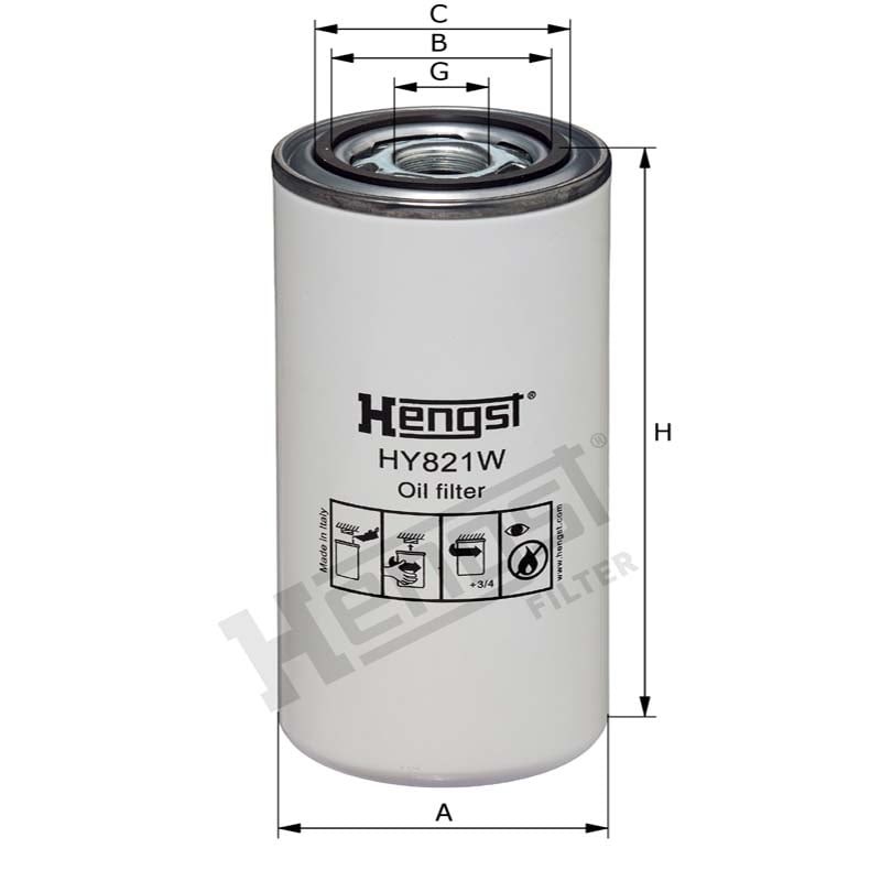 Hengst Filtr oleju 12081897 - Sklep PoltechParts