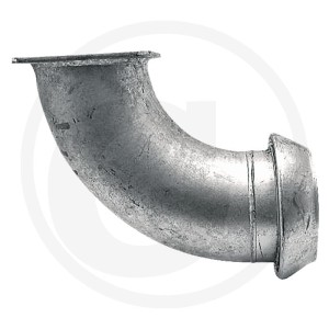 GRANIT Kolanko 90°, złącze 6" z kołnierzem 6" 4050200540