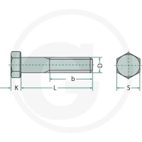 GRANIT Śruba z łbem sześciokątnym 7/16” 485931207 - Sklep PoltechParts