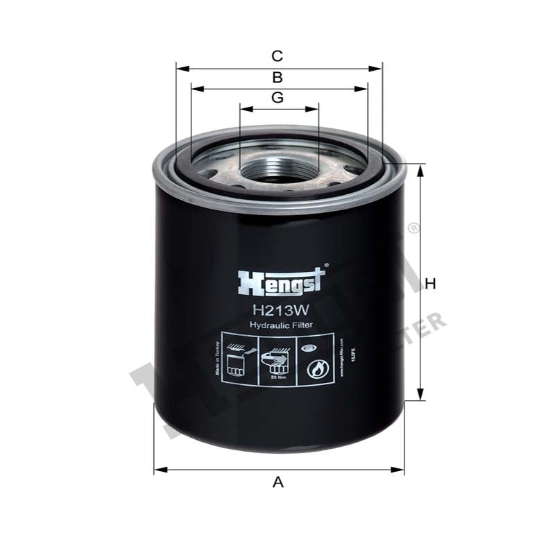 Hengst Filtr oleju 866H213W - Sklep PoltechParts