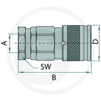 Faster Gniazdo FFH08 gwint zew. M22x1,5 (15L) 86003506 - Sklep PoltechParts