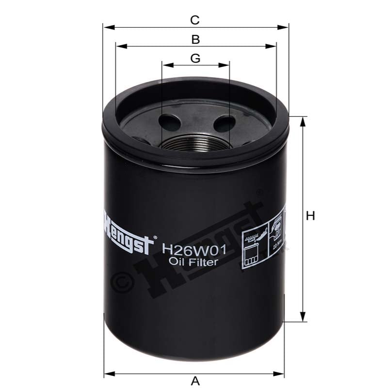 Hengst Filtr oleju 866H26W01 - Sklep PoltechParts