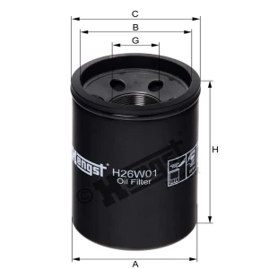 Hengst Filtr oleju 866H26W01