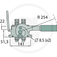 Faster Gniazdo PB06 gwint wew. 2x 3/8" BSP DN10 86003106 - Sklep PoltechParts