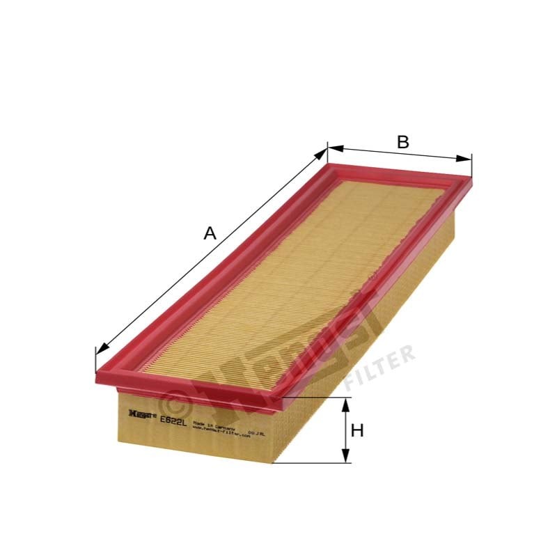 Hengst Filtr powietrza E622L 866E622L - Sklep PoltechParts