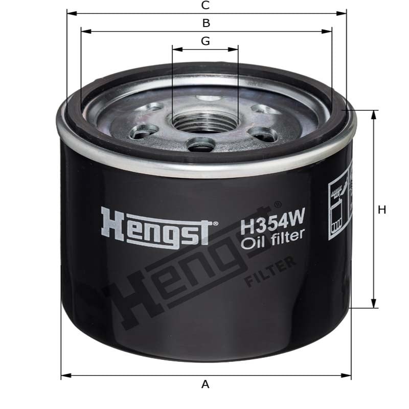 Hengst Filtr oleju 12080695 - Sklep PoltechParts