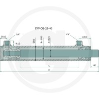 GRANIT Siłownik-DW-OB-25-40-250 8202547NE - Sklep PoltechParts